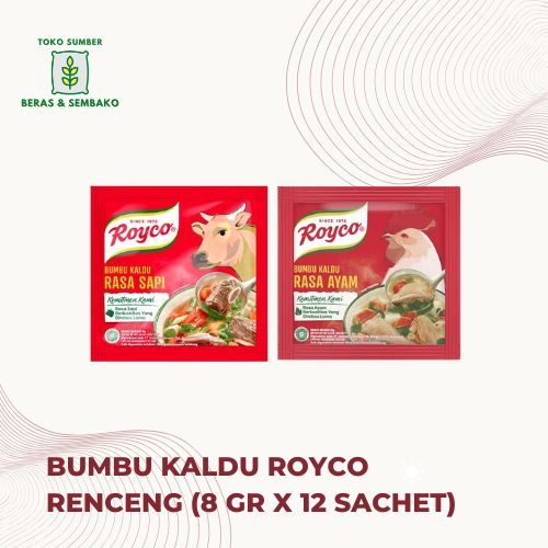 

Royco bumbu kaldu renceng (8 gram x 12 sachet)