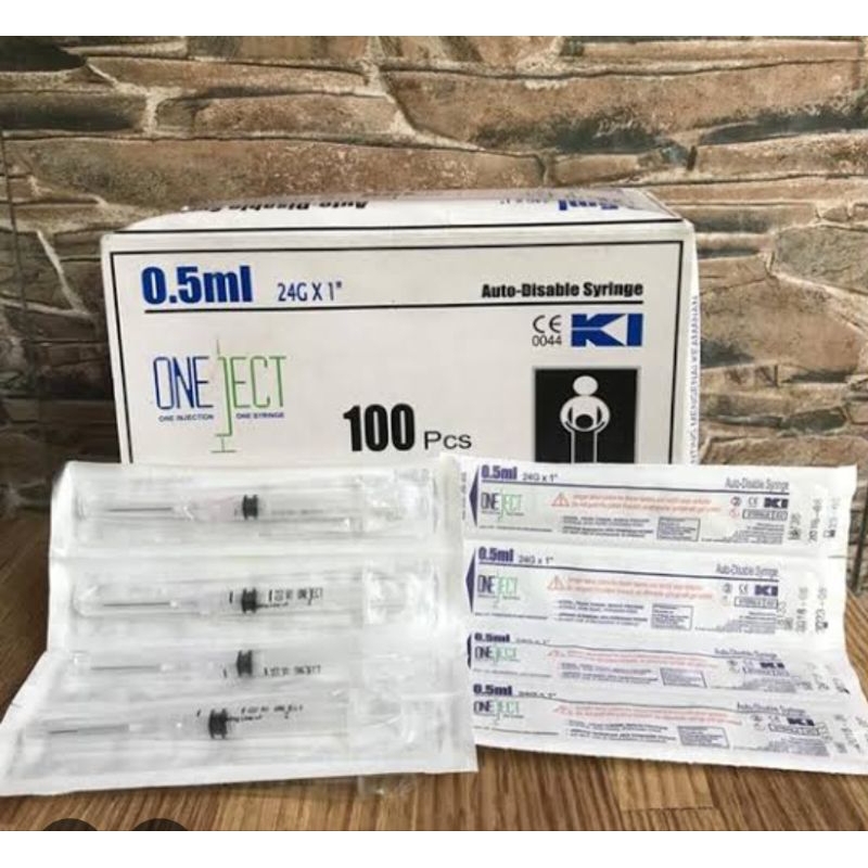 Spuit 0,5ml Oneject disposible