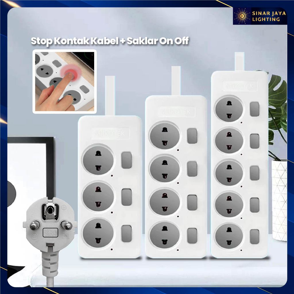 Stop Kontak Kabel + Saklar On Off / Stop Kontak Kabel Switch On Off