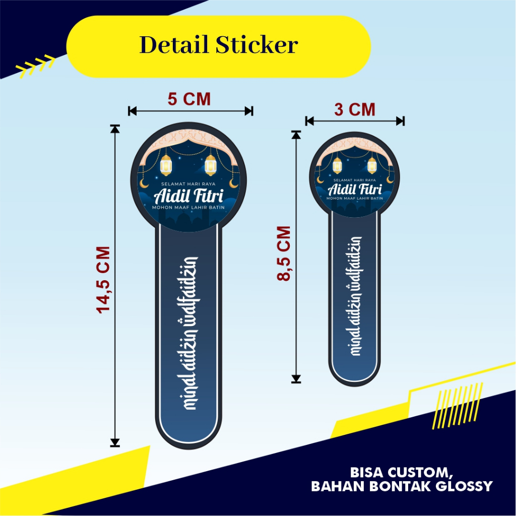 

STIKER PITA TEMA IDUL FITRI/ STIKER BOX/STIKER TOPLES/STIKER SERBAGUNA/CUSTOM STIKER