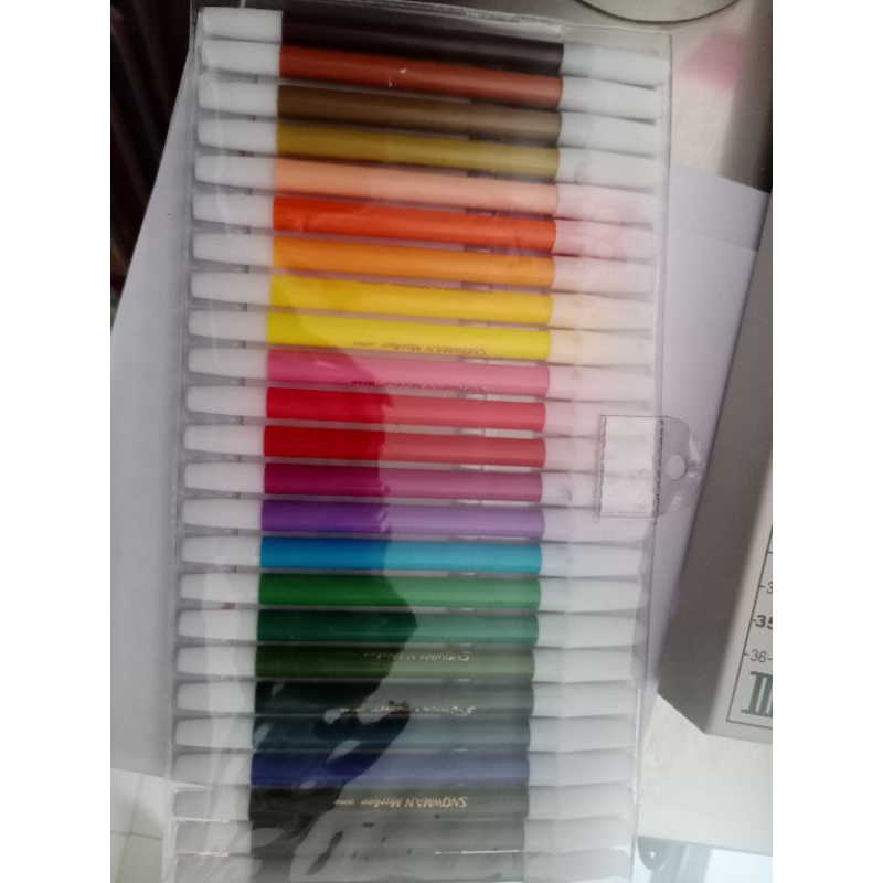 spidol warna snowman isi 24pcs