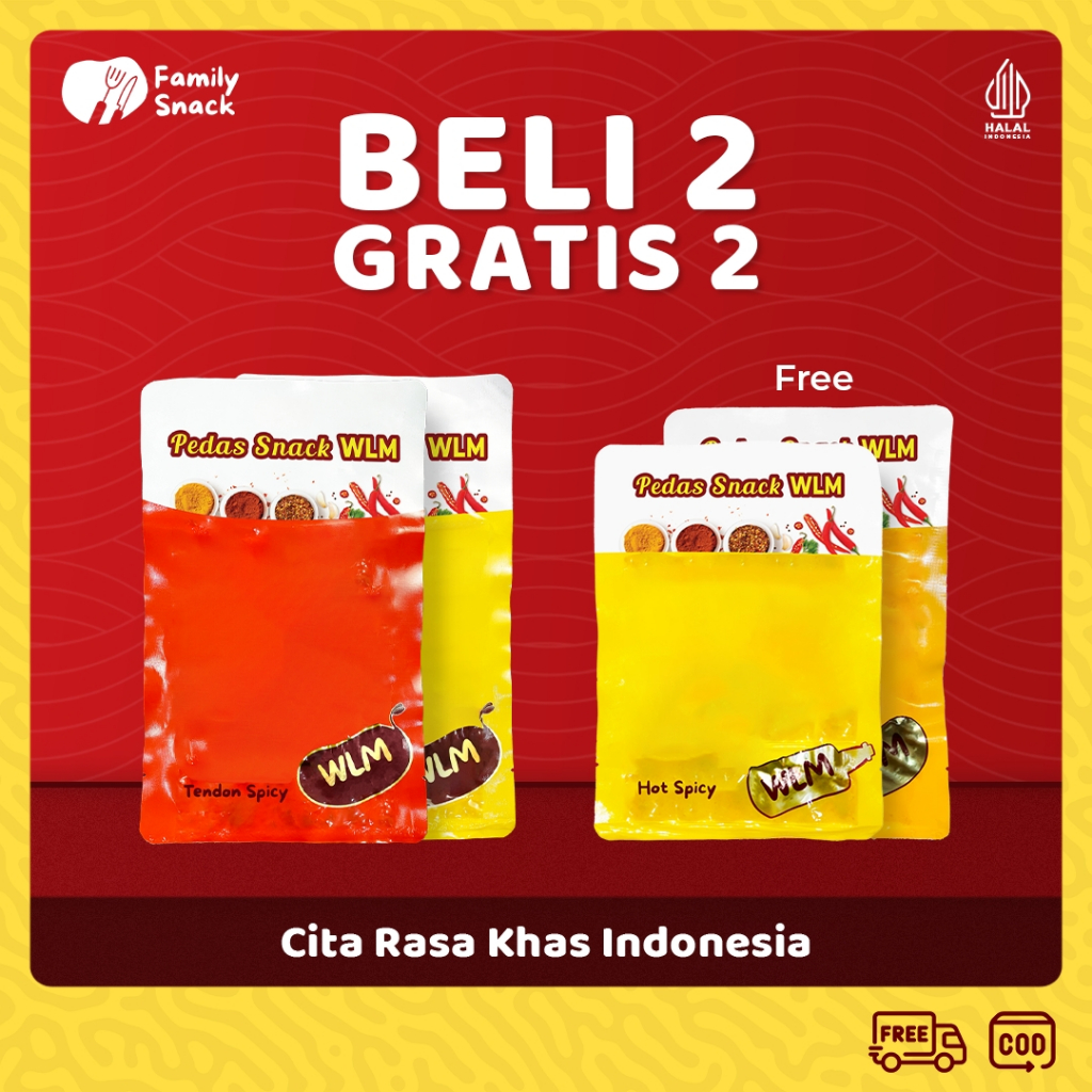 

Family Snack - [Buy 2 Get 2] Gluten Tendon Spicy Tofu Snack Bundle Camilan China Instant Siap Saji Halal