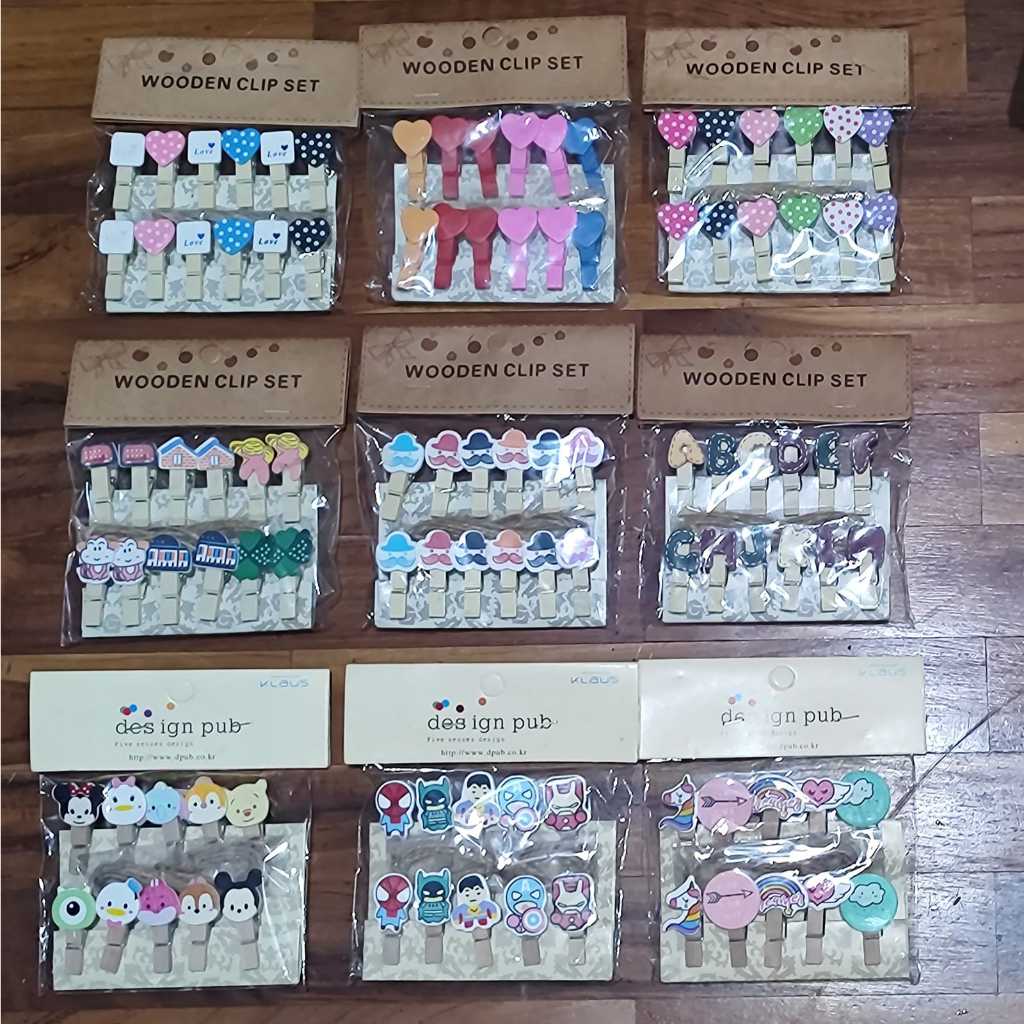 

Wooden Set Clip Penjepit Kayu