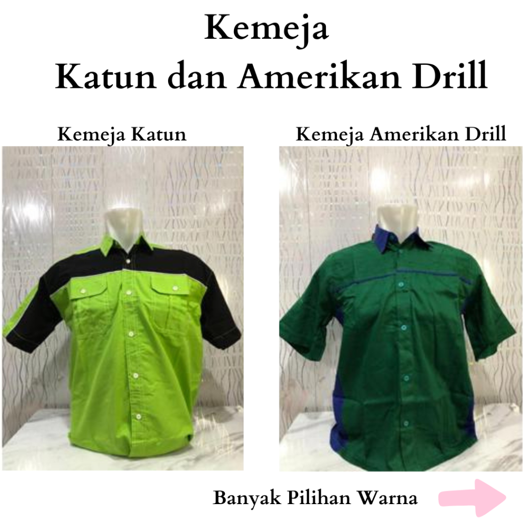 KEMEJA AMERICAN DRILL,KEMEJA KATUN