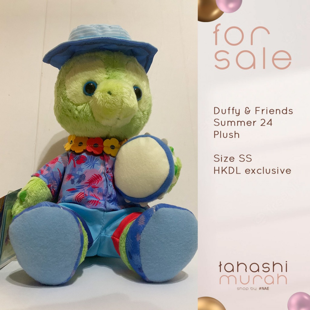 [LAST PIECE] HKDL Disney Boneka OluMel Turtle Summer Lucu asli original 100%