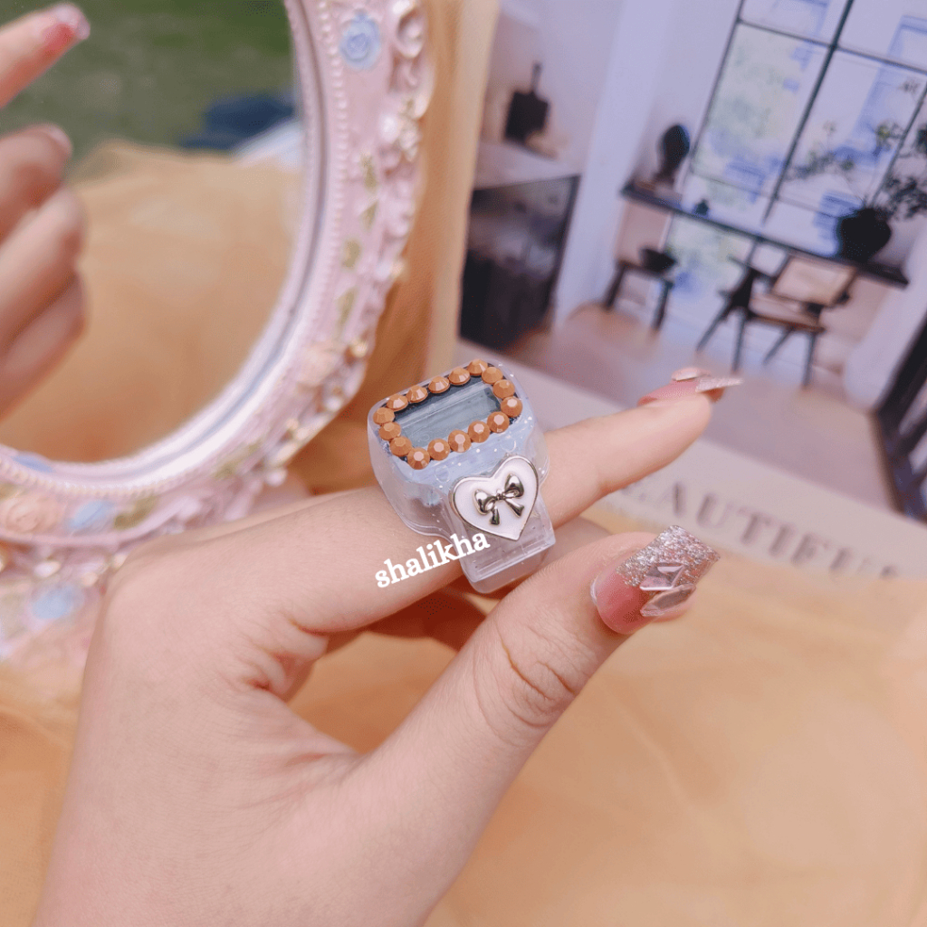 Marsya ALARM RING LED Tasbih Digital Cincin Cantik