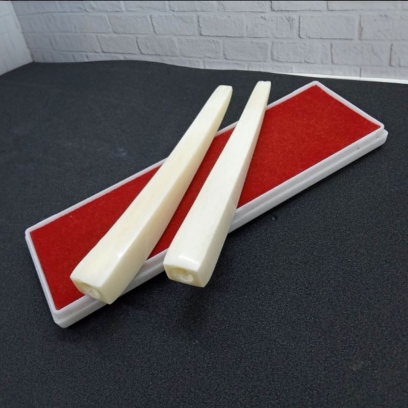 once pipa tulang sapi motif kotak B30