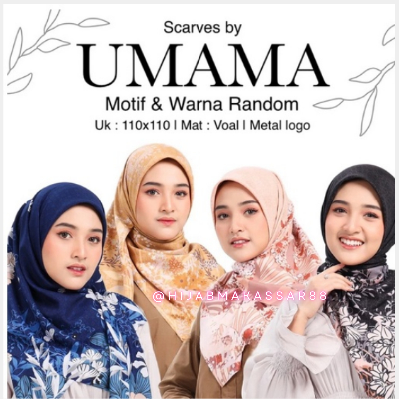 𝐡𝐢𝐣𝐚𝐛 𝐦𝐚𝐤𝐚𝐬𝐬𝐚𝐫_Jilbab Motif Umama Premium /Jilbab UMAMA VOAL MIRACLE PRINT LC