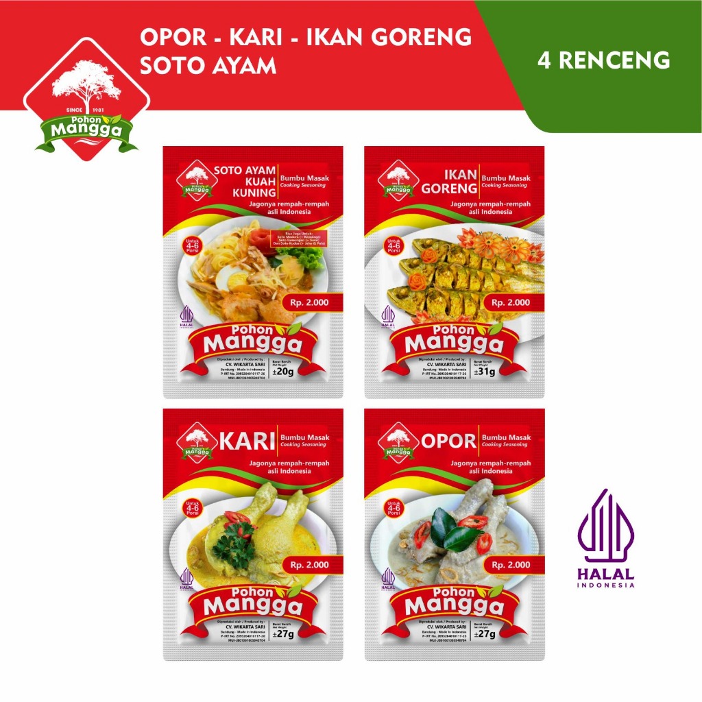 

Paket Bundling Natal & Tahun Baru Bumbu Masak Cap Pohon Mangga (4 Renceng)