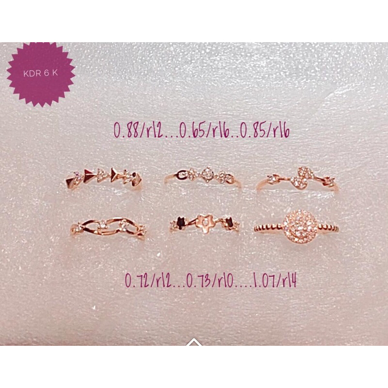 CINCIN EMAS FASHION KADAR 6K