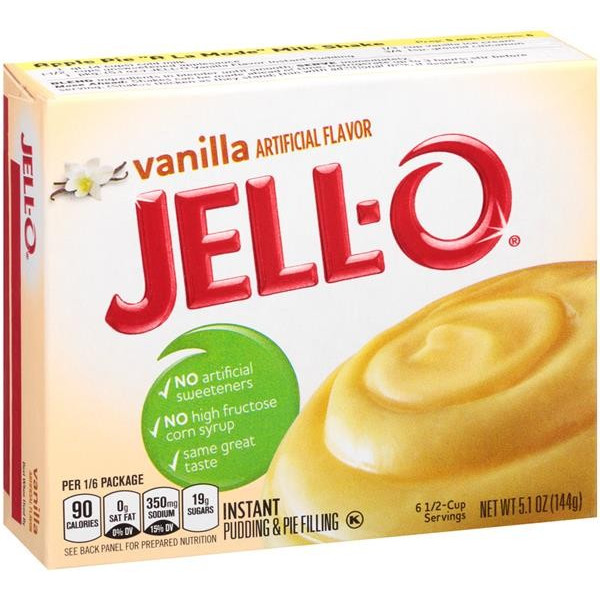 

Jello Vanilla Instant Pudding Mix Gelatin Bubuk Agar Agar Pudding Vanilla