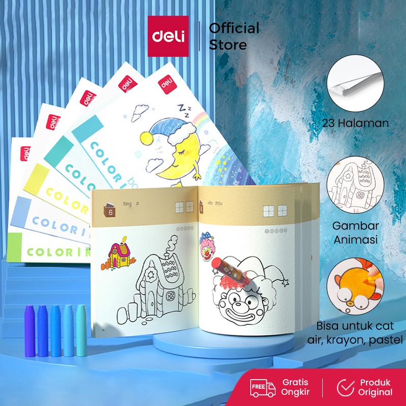 

Deli Buku mewarnai cover animasi, kualitas kertas bagus 73353