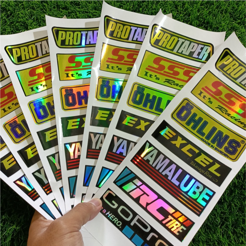 

sticker pack 1 sponsor lembar Stiker viral | kata-kata | vinyl Glossy/Hologram stiker potongan presisi terbaru stiker kecil