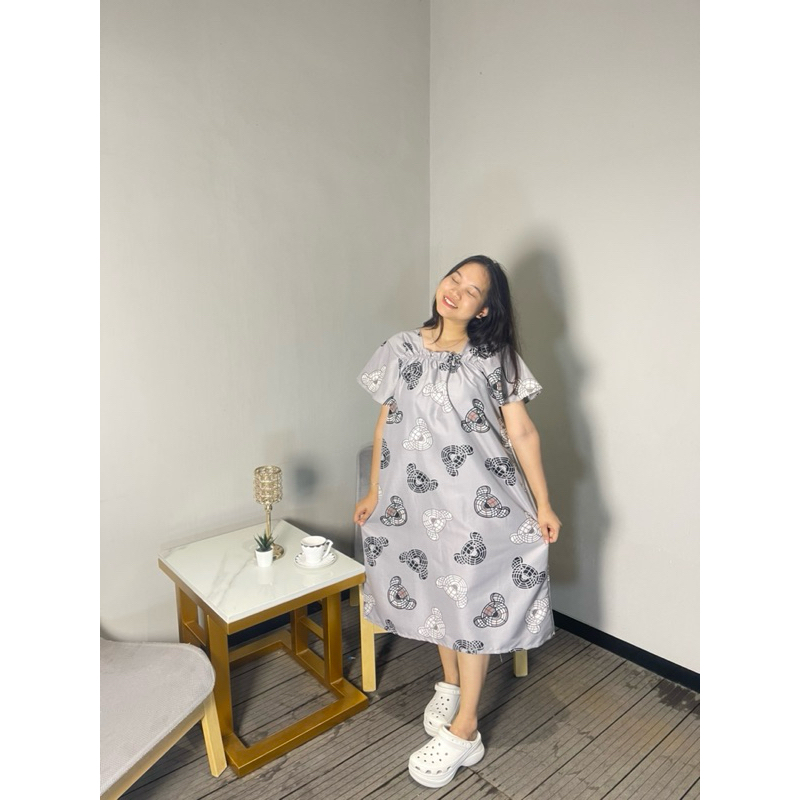 DASTER WANITA DEWASA MOTIF KEPALA KOALA KATUN JEPANG