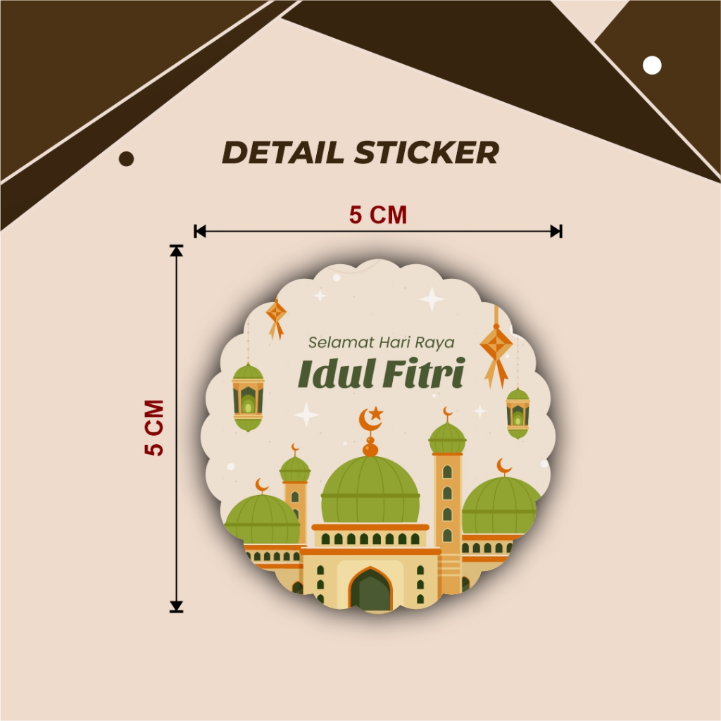 

STIKER BUNGA TEMA IDUL FITRI/ STIKER BOX/STIKER TOPLES