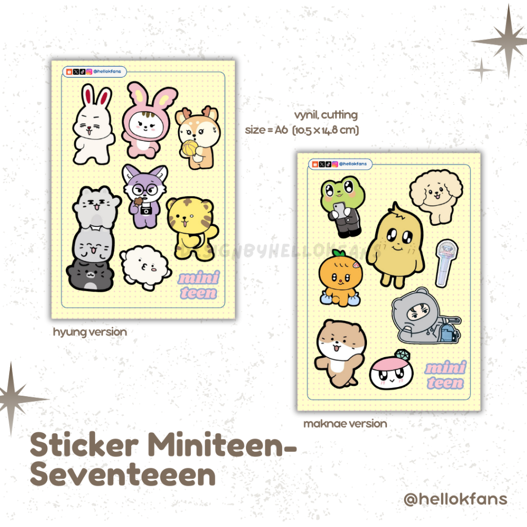 

Sticker Vynil Seventeen Miniteen