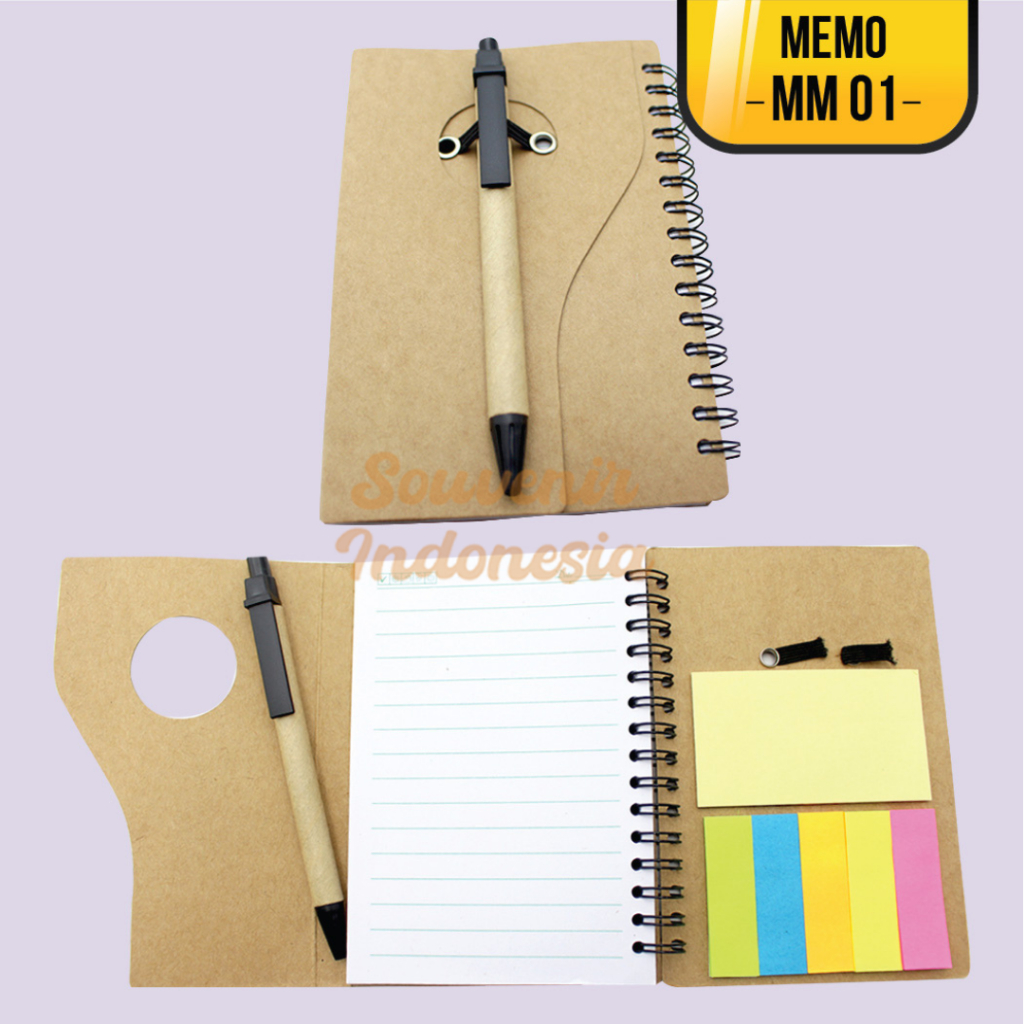 

Stick Note Memo Buku - MM 01 Dapat Custom Logo MM 01