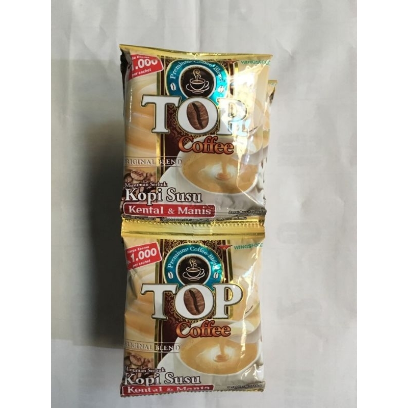 

TOP COFFEE KOPI & SUSU KENTAL MANIS 12 SACHET MURAH