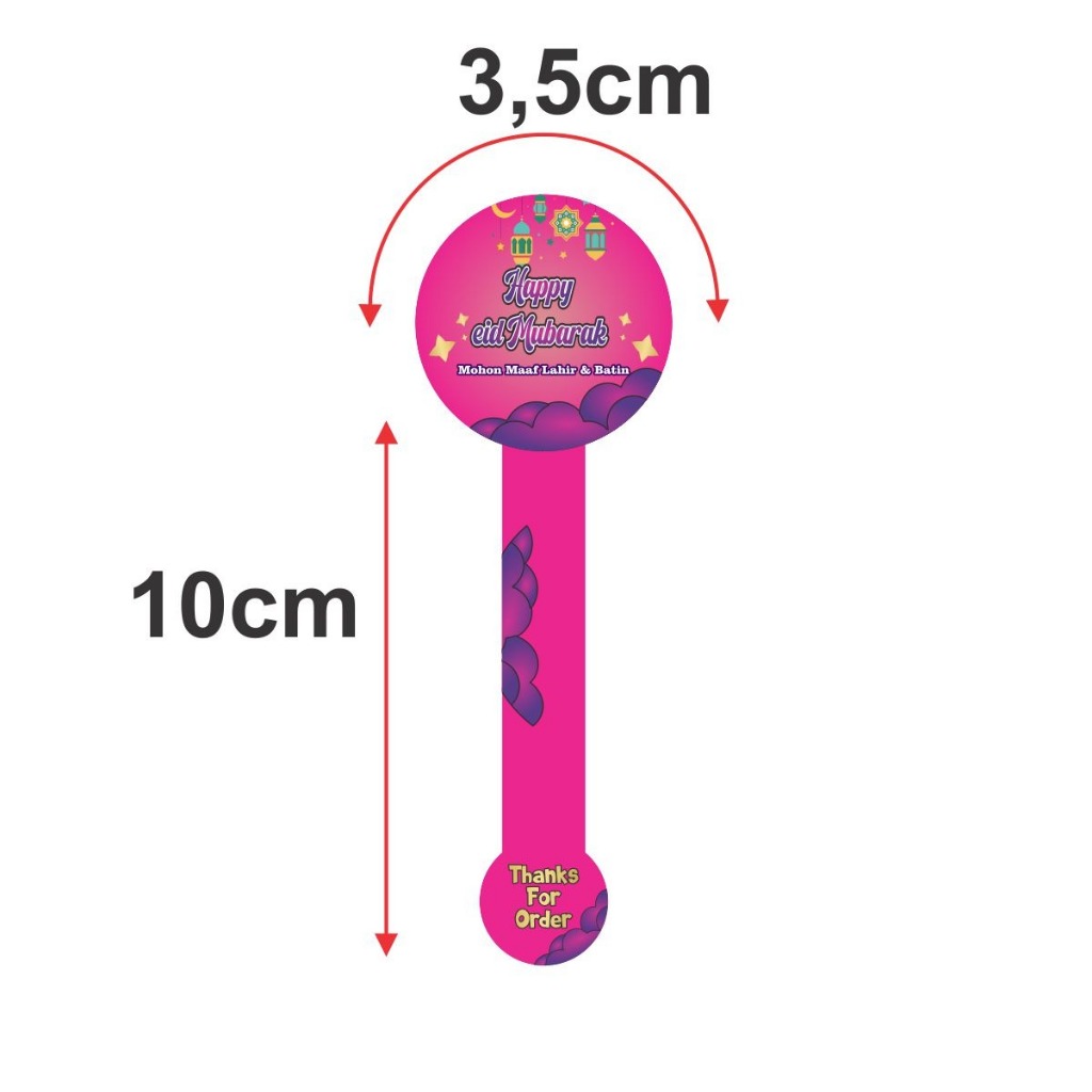 Doradoray_ (40Pcs) Sticker Idul Fitri Sticker Segel Lebaran Toples Kue Kering Ramadan