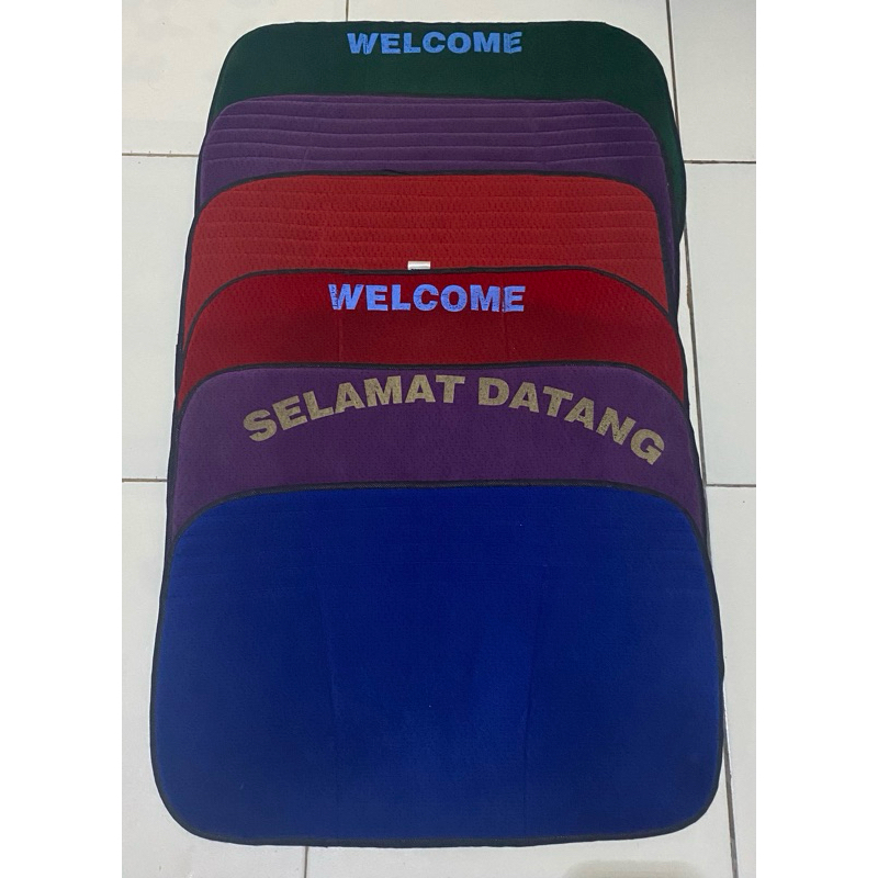 keset kaki bludru murah meriah keset rumah