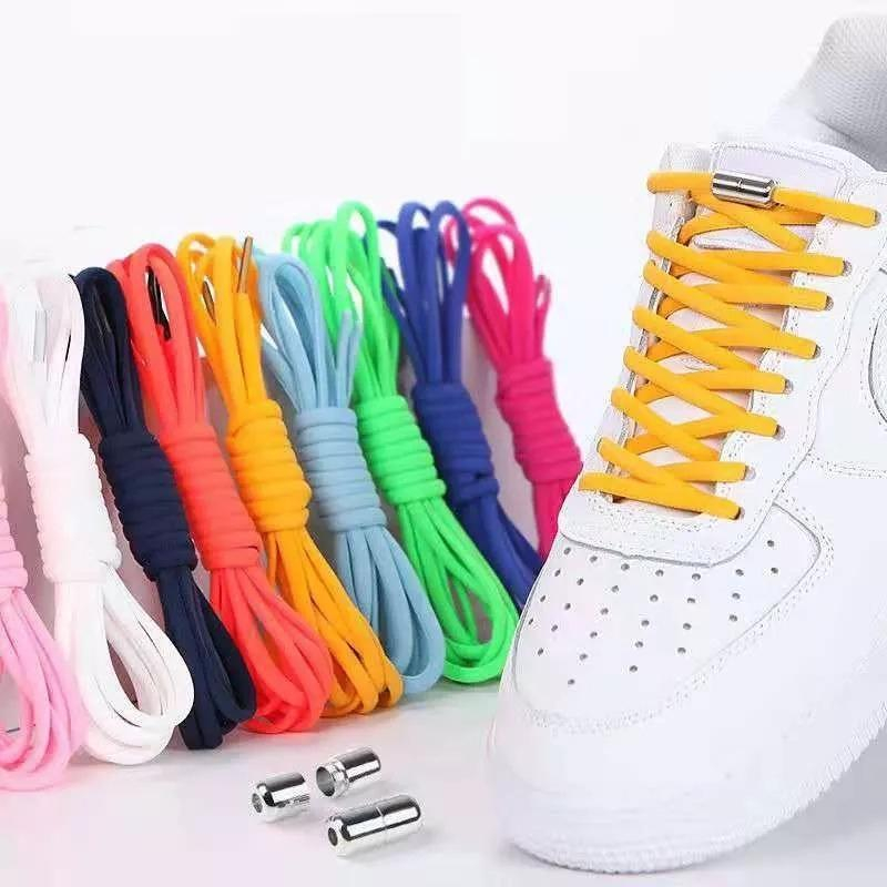 Tali Sepatu Silikon Premium Karet Kekinian Tanpa Ikat Elastis Pria & Wanita Shoelace Silicone