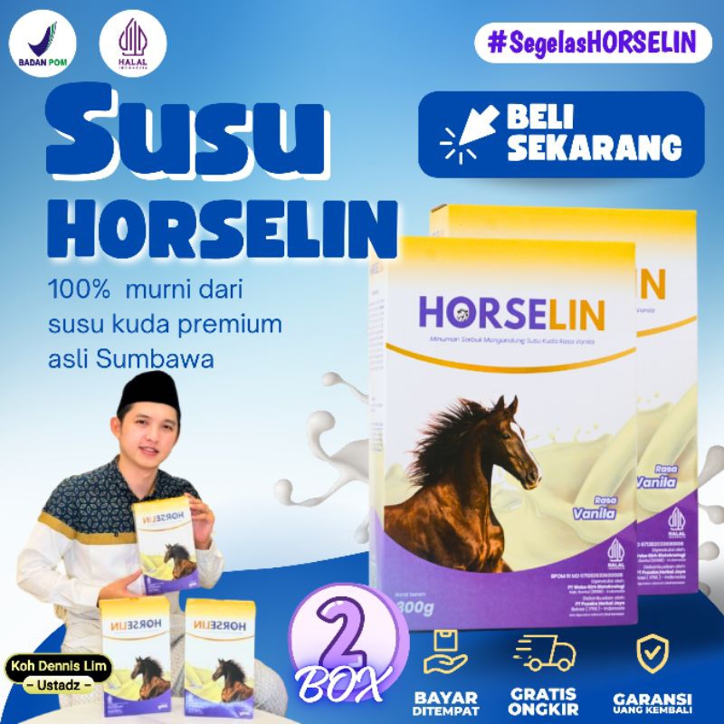 

Horselin Susu Kuda Liar Sumbawa Premium Atasi Nyeri Sendi Tulang dan Asam Urat Original 200gr 2 BOX