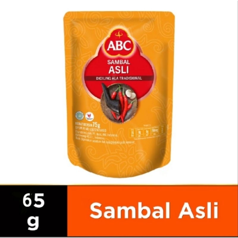 

Abc Sambal Asli Pouch 65g