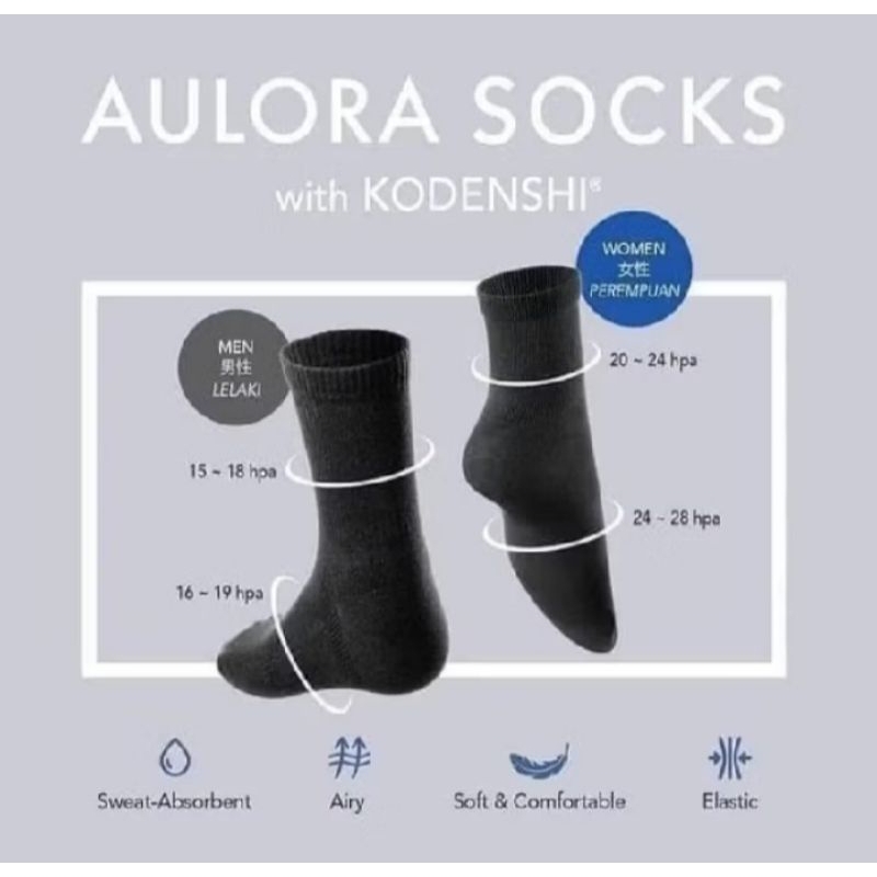 Aulora sock men kaos kaki kesehatan pria