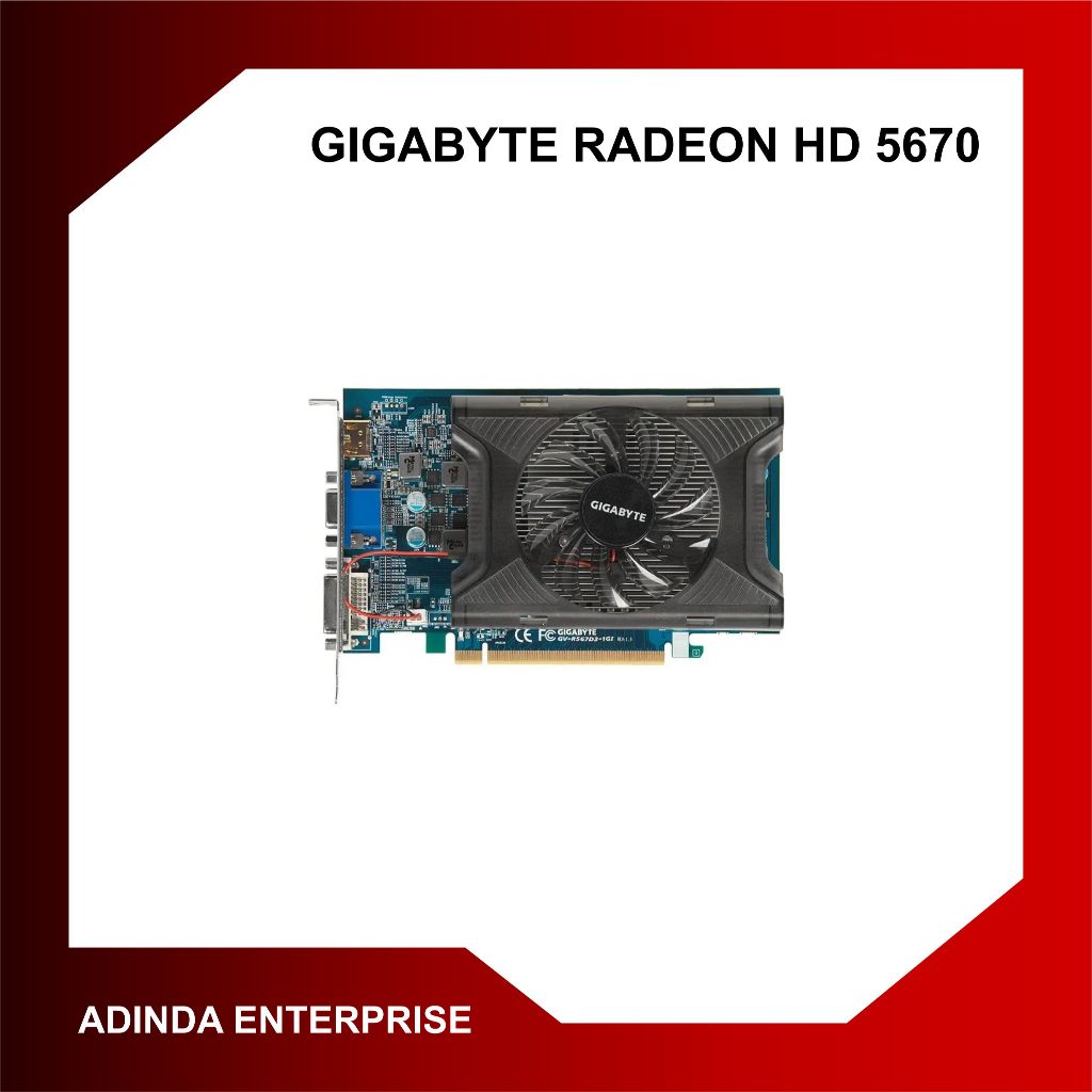 GIGABYTE RADEON HD 5670 1GB DDR3 128BIT