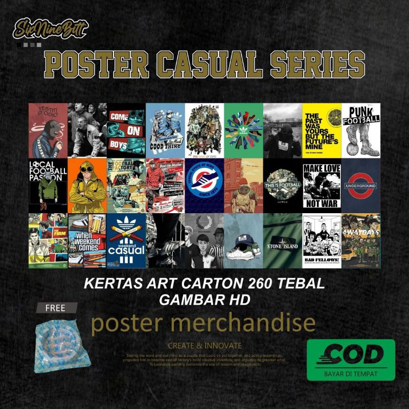 Poster Diding Aesthetic Casual Football