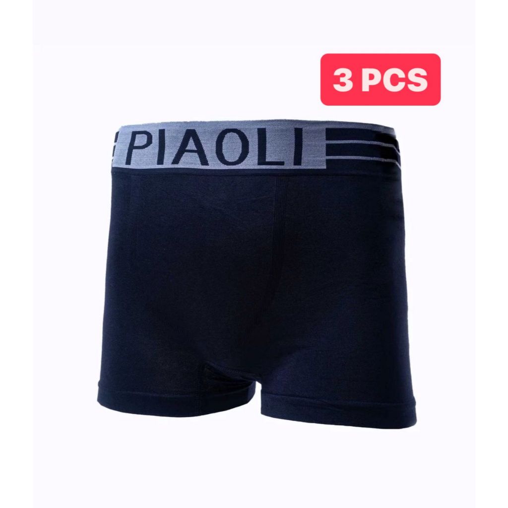 3  pcs | Boxer Pria Kolor Cd Underwear Man Daleman Cowok PL993 PIAOLI Murah