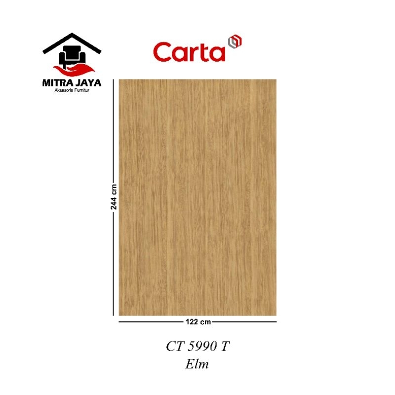 HPL Carta CT 5990 T Carta HPL Elm CT5990T CARTA Hpl Pelapis Kayu Tipe Ct5990t Elm
