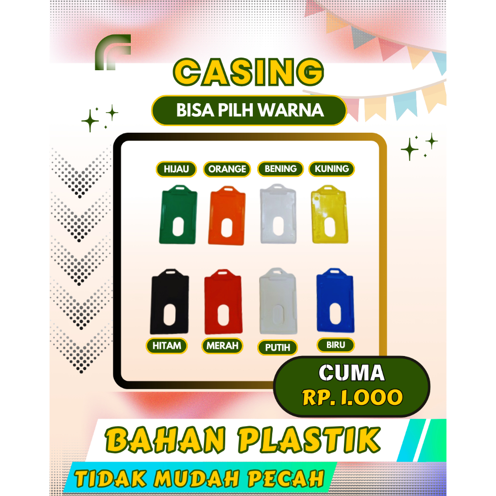 

casing id card frame kartu pegawai card holder id