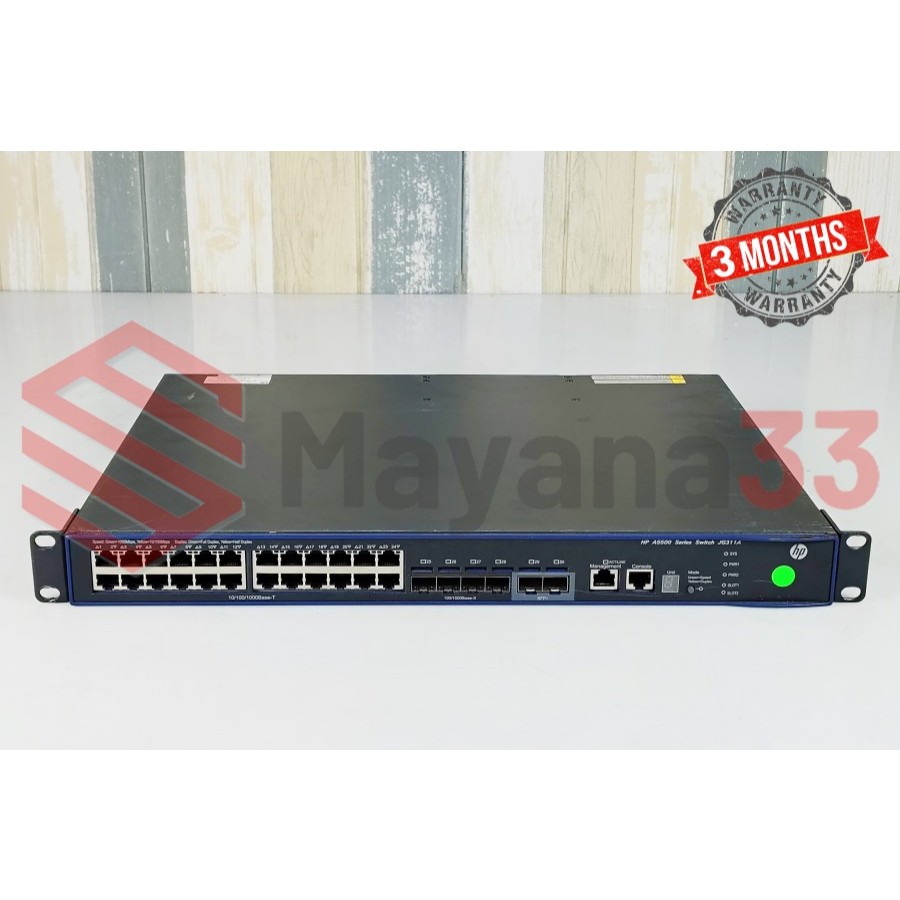 Switch HP A5500-24G-4SFP HI JG311A 2 Port SFP Uplink 10GB