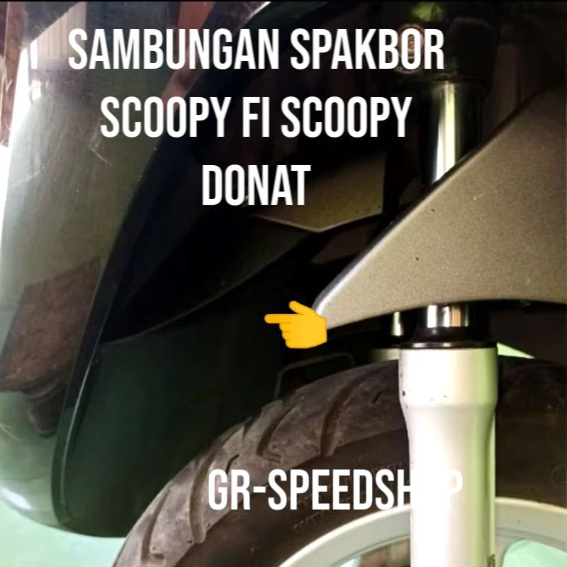 Aksesoris Pelindung Scoopy Sambungan Spakbor Depan Scoopy Prestige/Scoppy Donat/Scoopy Fi