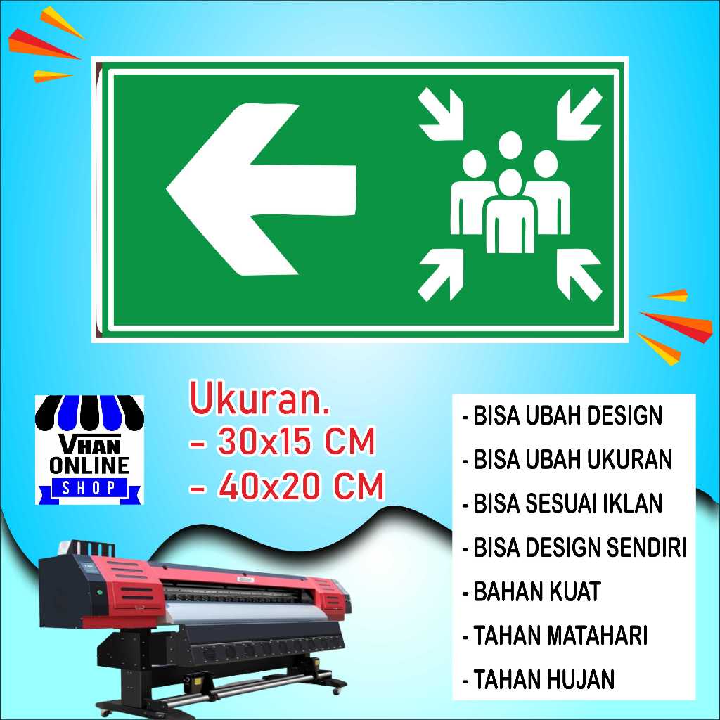 

Cetak Sticker Pusat Titik Kumpul Bahan Kuat Hijau