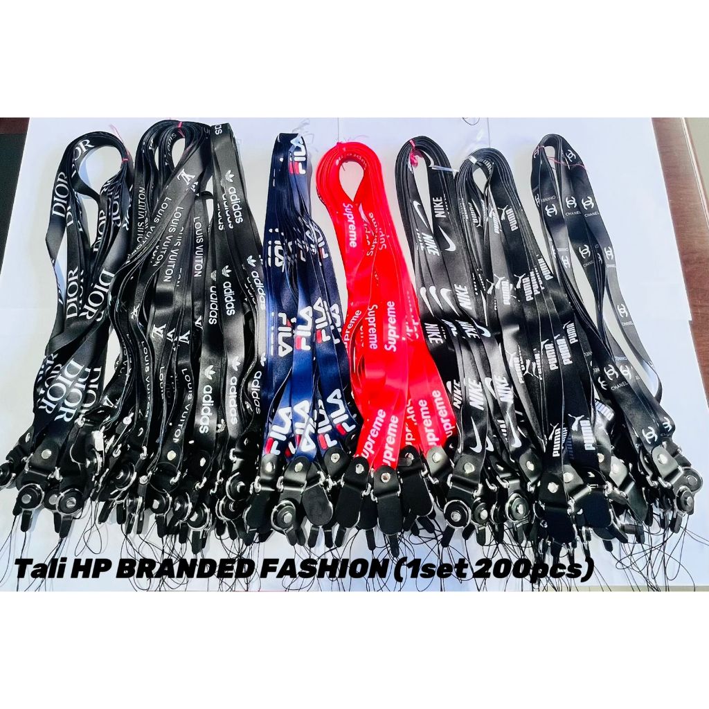 BRANDED FASHION TALI HP GANTUNGAN Branded FASHION  + Chrome Ring wide 2.5cm Adidas Nike FILA LV Gucc