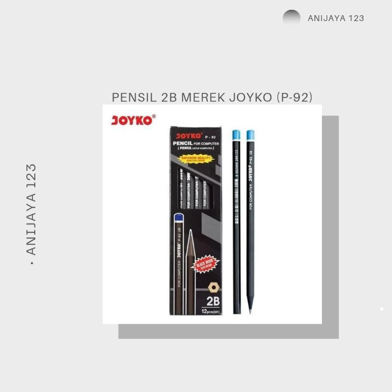 

PENSIL 2B MEREK JOYKO (P-92) 1PACK ISI 12PCS