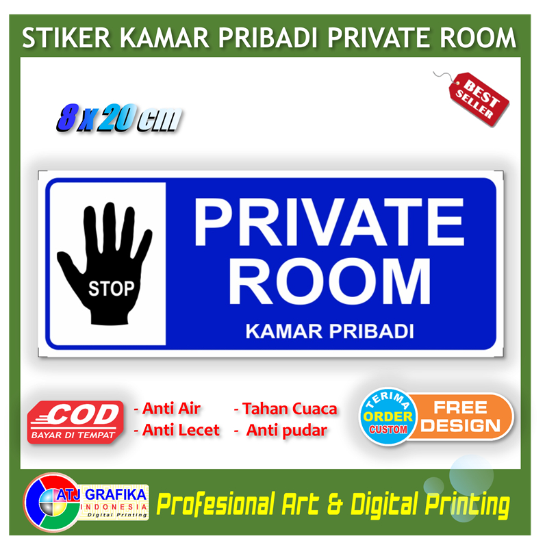

Stiker kamar pribadi private room jangan diganggu sticker peringatan pintu kenyamanan kamar rumah
