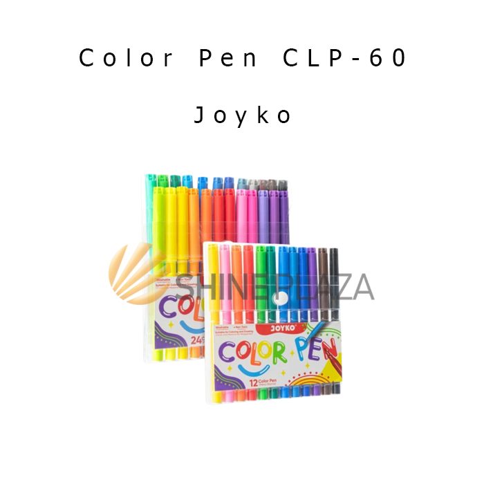 

Color Pen 12 24 Colors Joyko CLP-60 Spidol Pulpen Pena Warna Murah