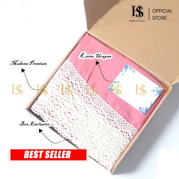 Hampers Mukena Dewasa Mukenah Renda Kado Ulang Tahun Cewek Hadiah Wisuda