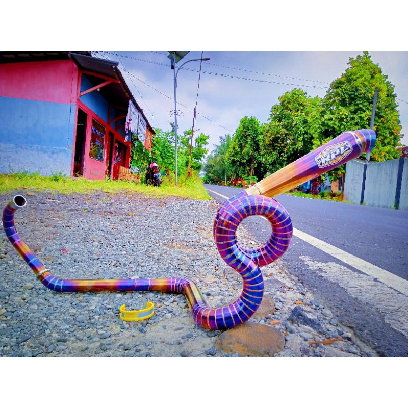 Knalpot Custom Kidal Kobra Keong Original RPL RACING EXHAUST Untuk Vijar Satria Fu CBR R15 Dll