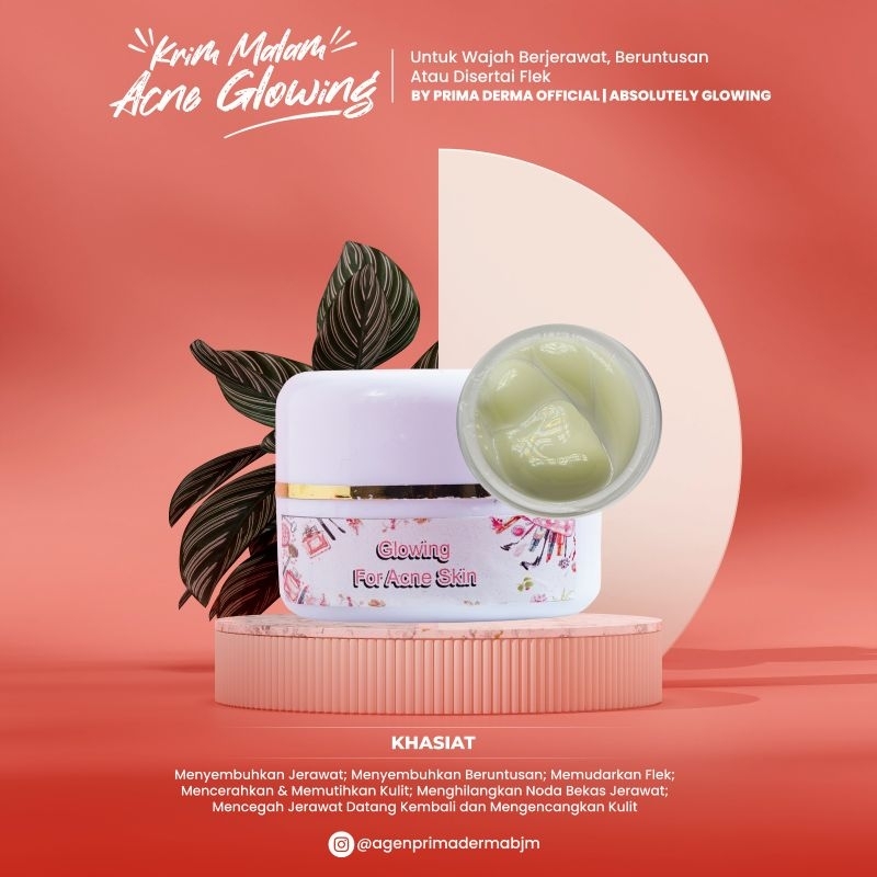 Krim Malam Acne Glowing