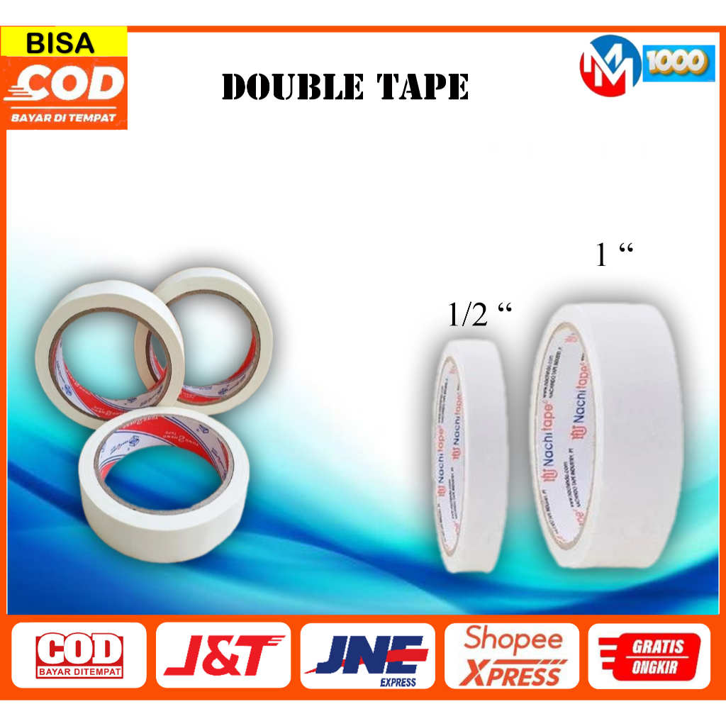 

DOUBLE TAPE/DOBEL TIP 1/2 INCH & I INCH (1 Pcs)
