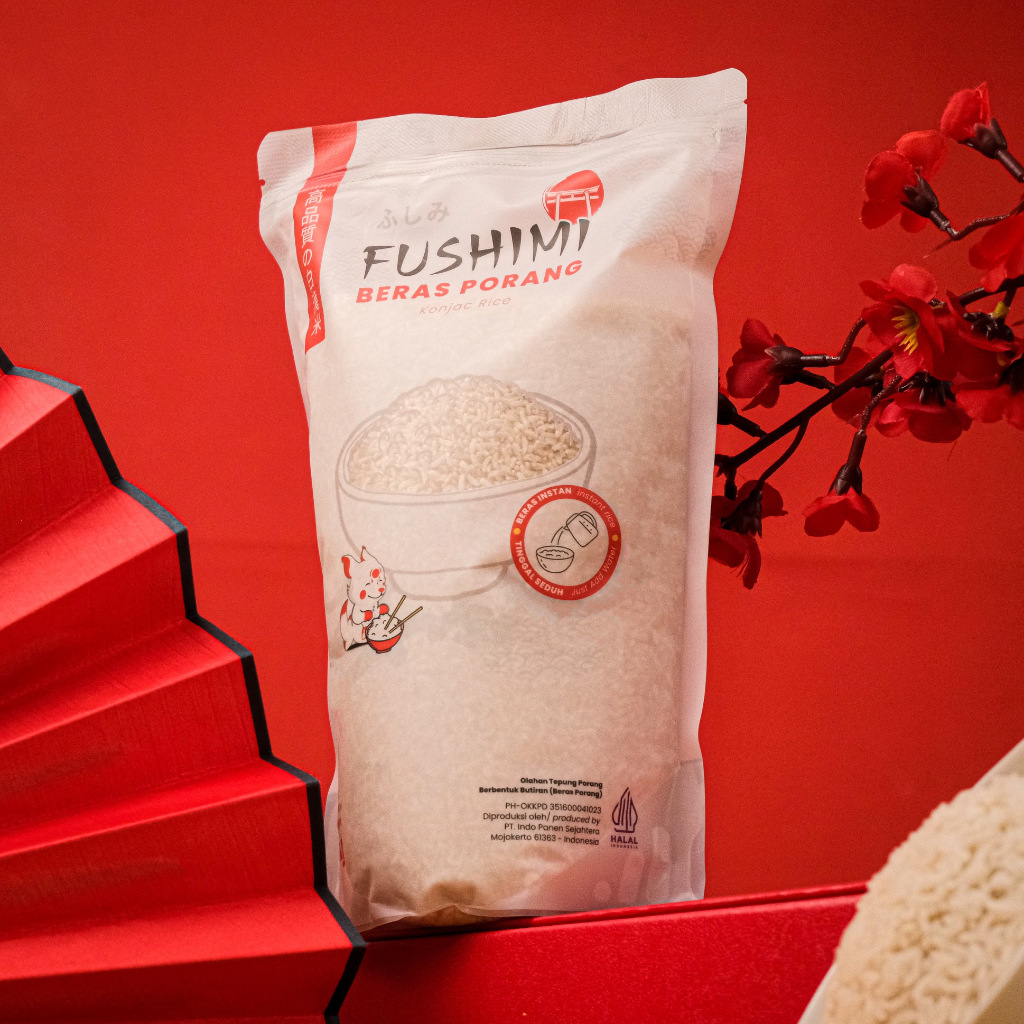 

Fushimi Beras Porang Instan 1 KG ( Instant Konjac Rice Beras Rendah Kalori )