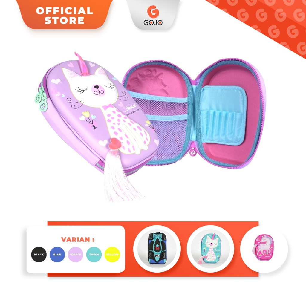 

Tempat Pensil 3D Anak Sekolah Hardcase Kotak Alat Tulis Pencil Besar JunDW