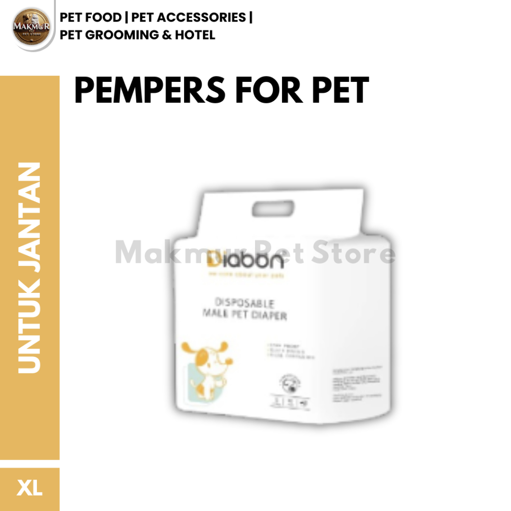 PAMPERS DIABON ANJING XS, S, L & XL - XL , PAMPERS MURAH POPOK MURAH ISI 10 PCS