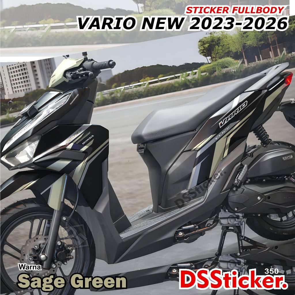 350 Decal Sticker FullBody Vario 125 & 150 New 2023-2026 | Warna Pastel Skotlet Modifikasi Variasi M
