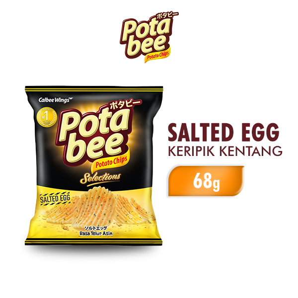 

Potabee Salted Egg Telur Asin JAPAN 1st POTATO CHIPs