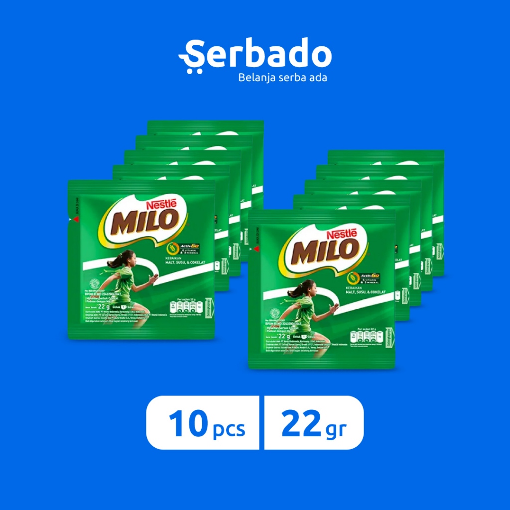 

Milo Activ-Go Kemasan Sachet 22gr (isi 10 sachet)